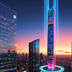 **

"A vibrant, modern cityscape at dusk. A sleek, glowing 'GlobalBridge' logo spans two futuristic skyscrapers, connecting them with a beam of light. Below, diverse teams of IT professionals collaborate on holographic displays showcasing cloud computing, AI algorithms, and cybersecurity visualizations. Emphasize a sense of innovation, connectivity, and global reach. Style: Digital art, hyperrealism."

**